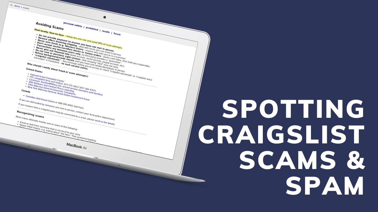 Spotting Craigslist Scams